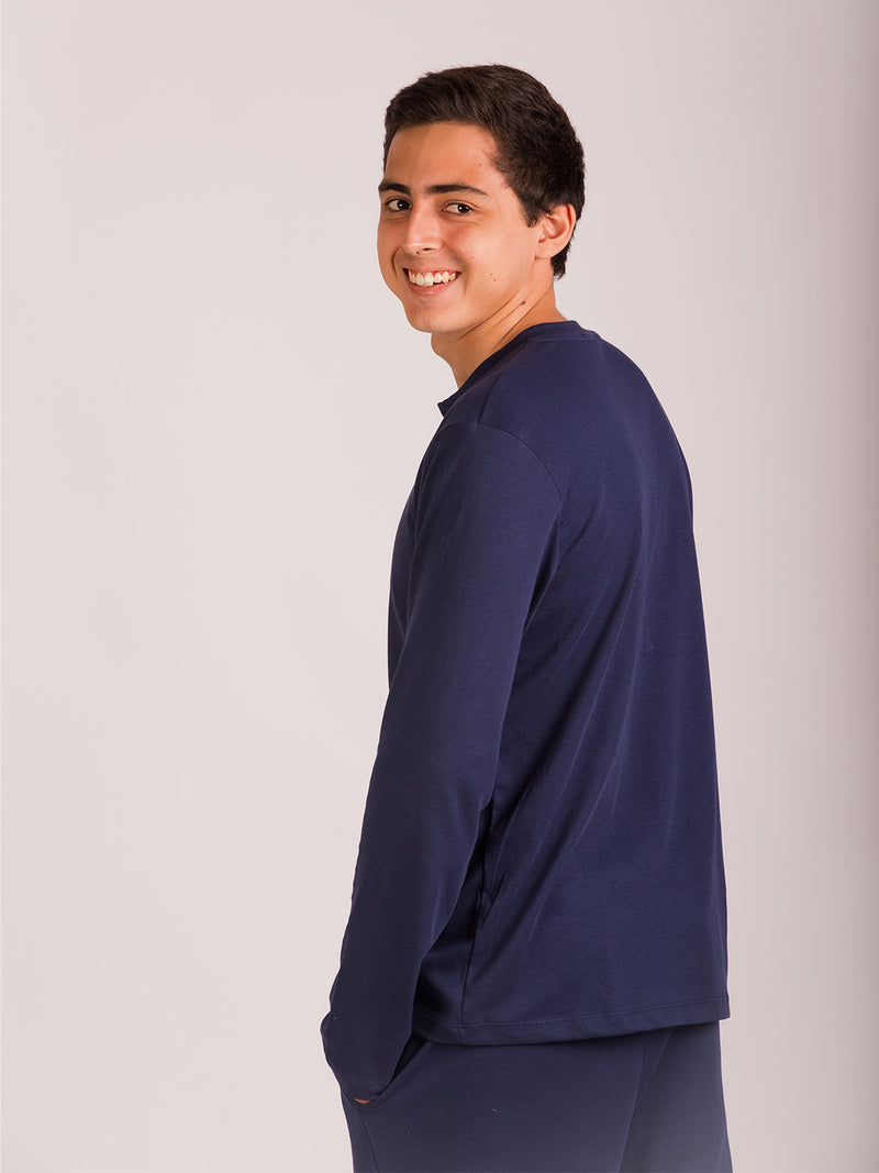 Renzo Blue Extra Soft Pajamas