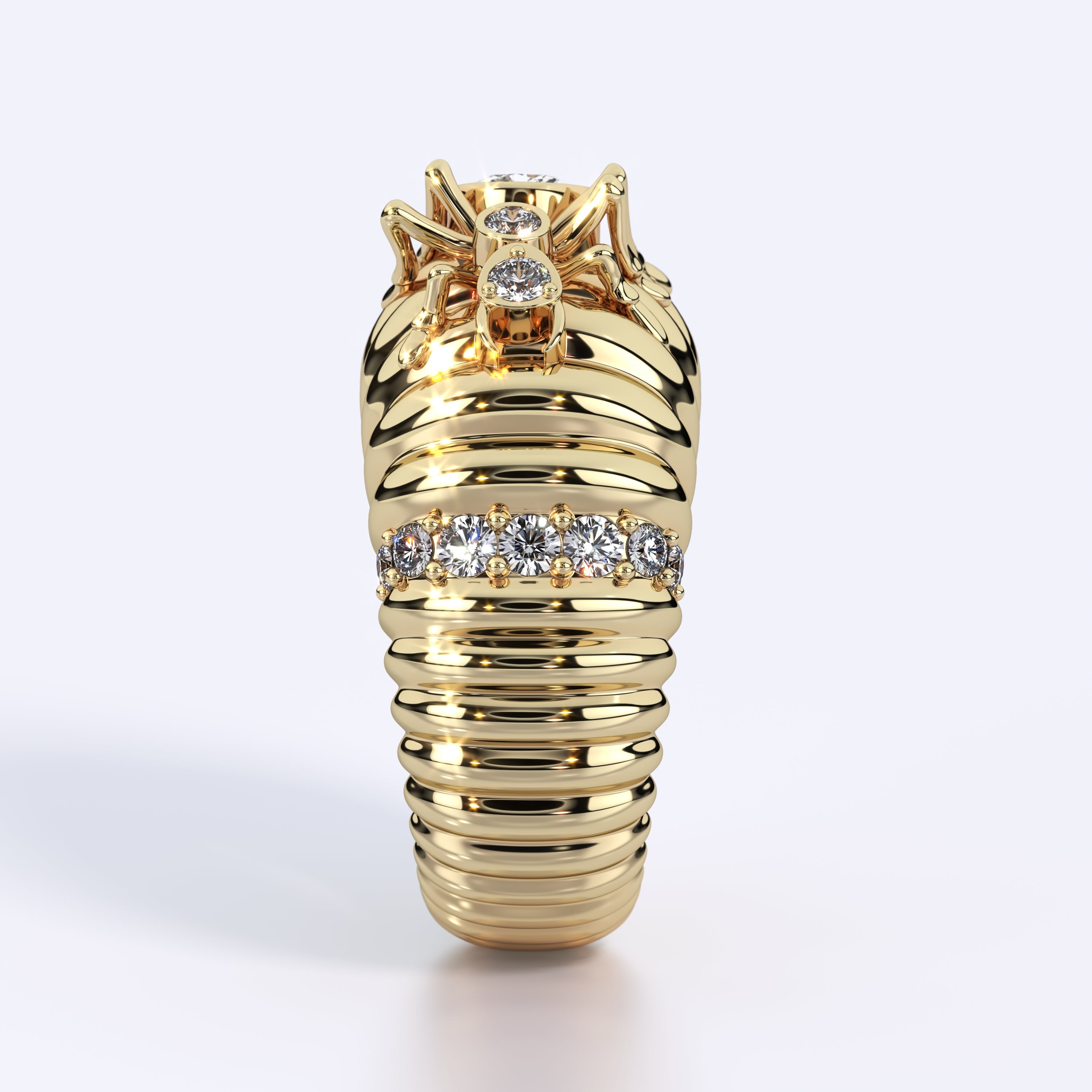 Kokoro Cocktail Ring in Yellow Gold