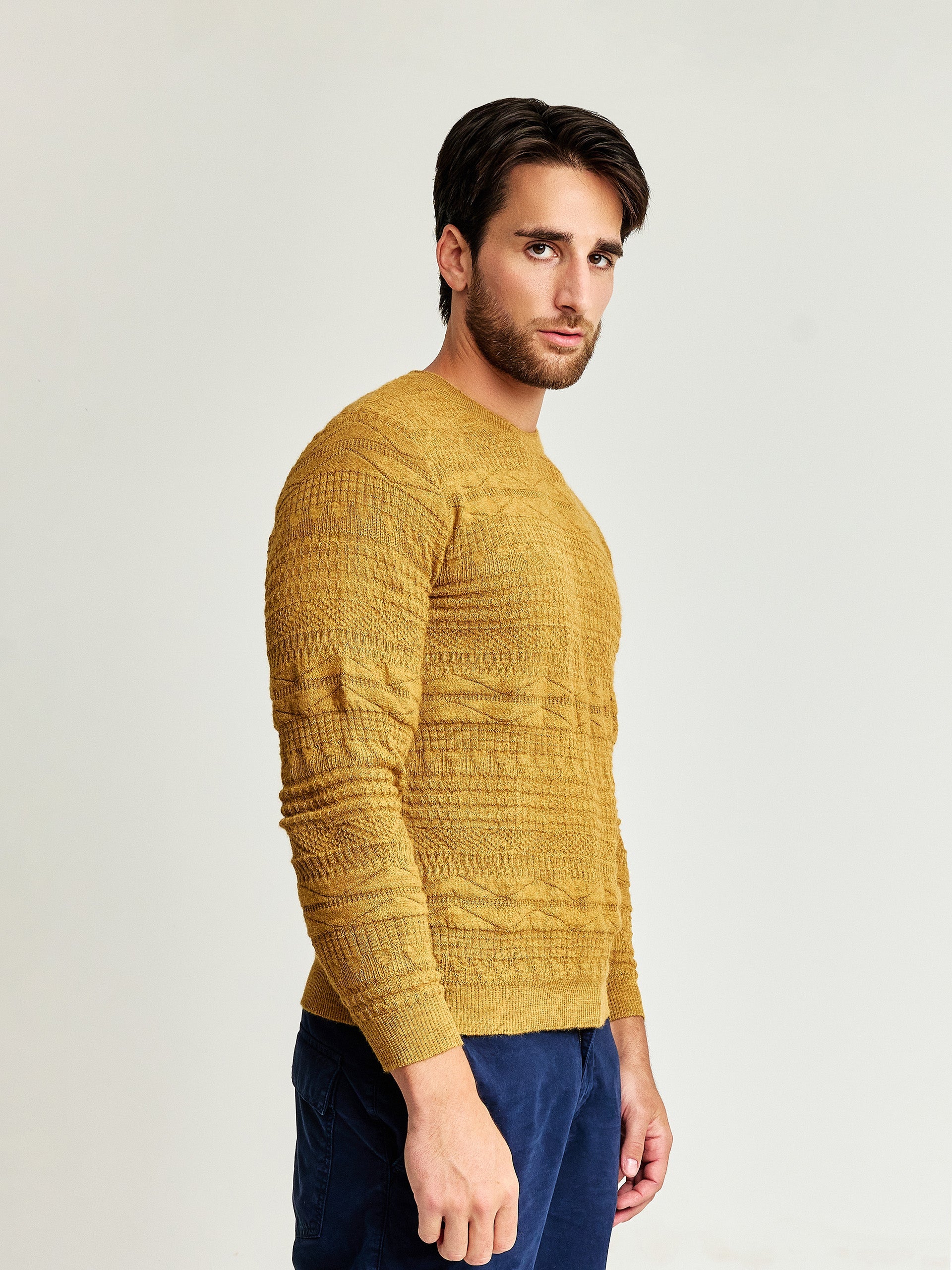 Uptown Sweater Baby Alpaca Color Senape