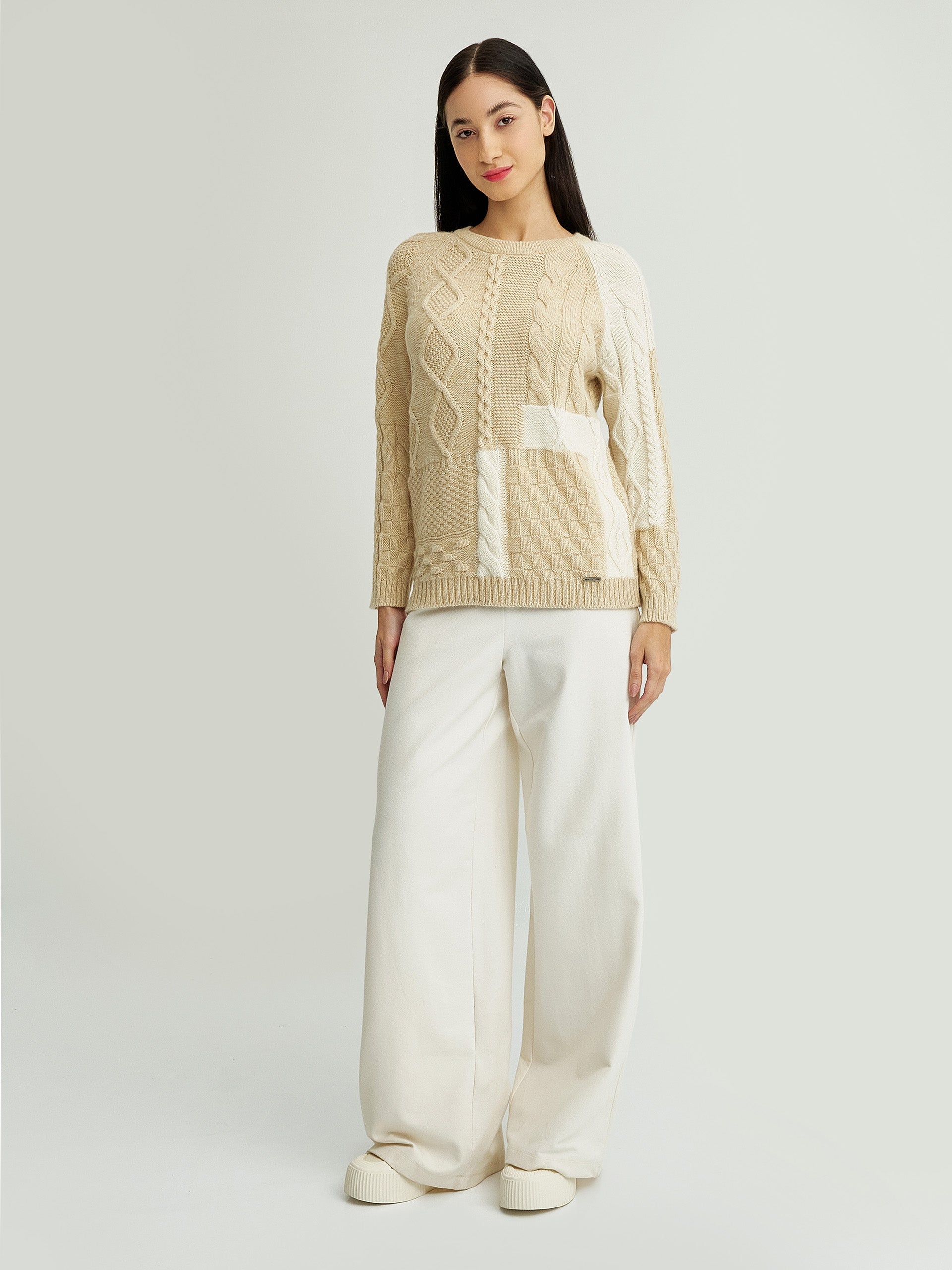 Yes Sweater Baby Alpaca Color Beige