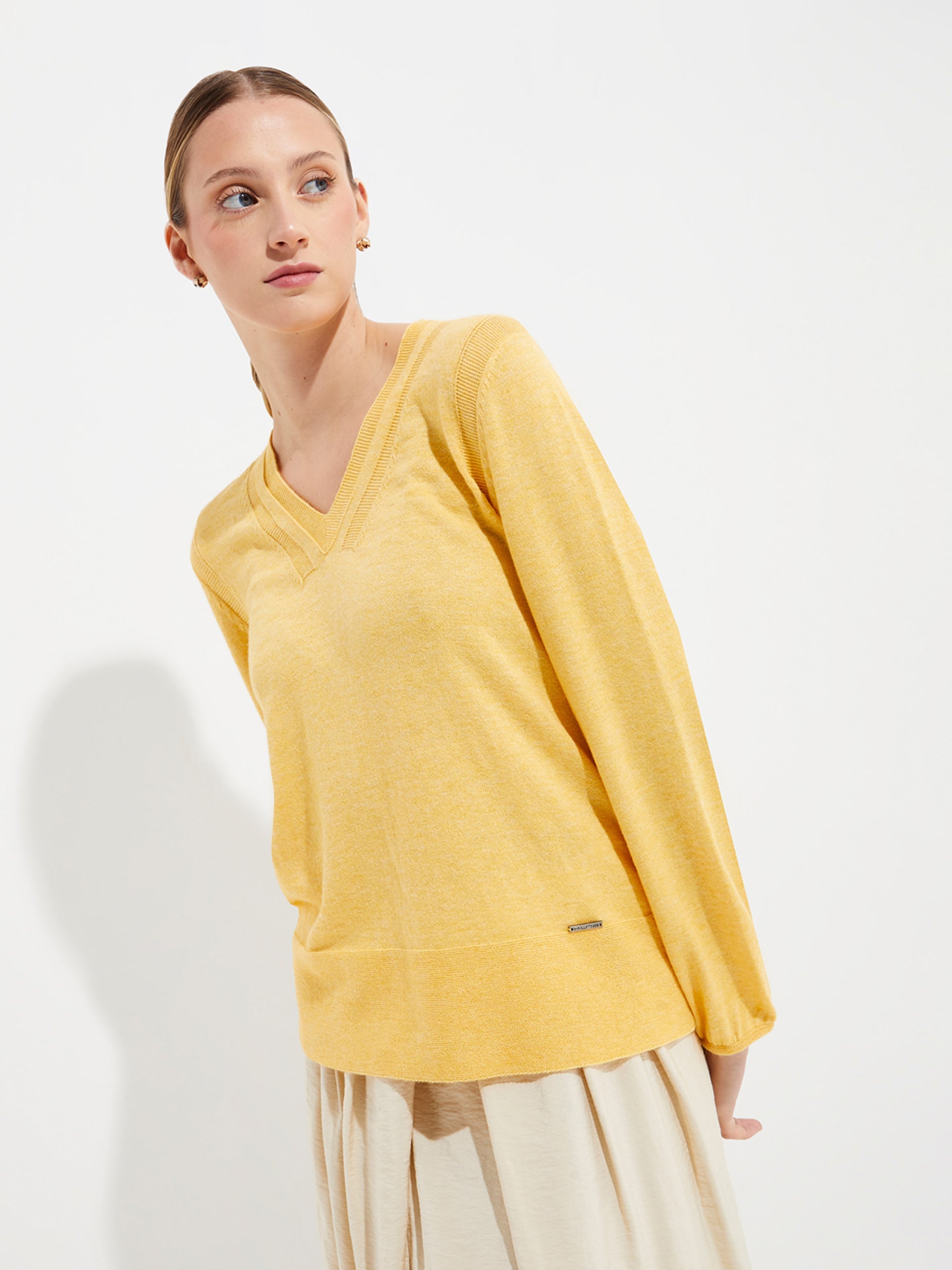 Yliada Sweater Cotton Color Yellow