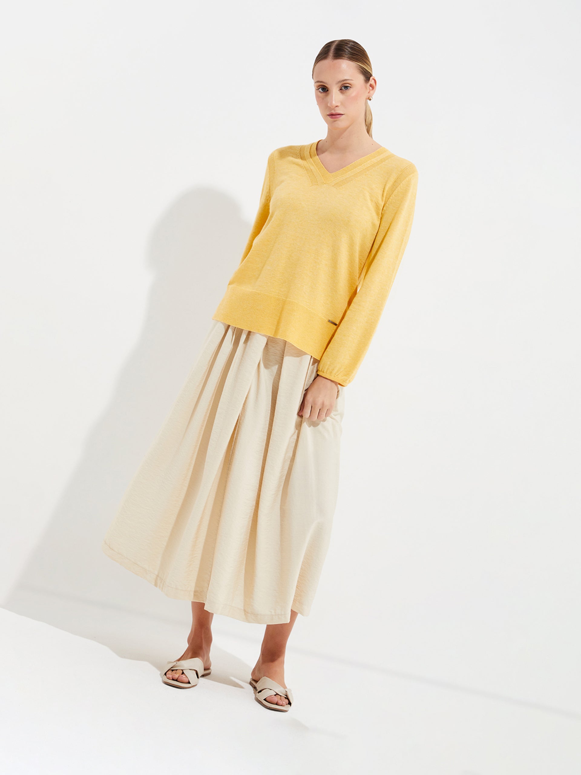 Yliada Sweater Cotton Color Yellow