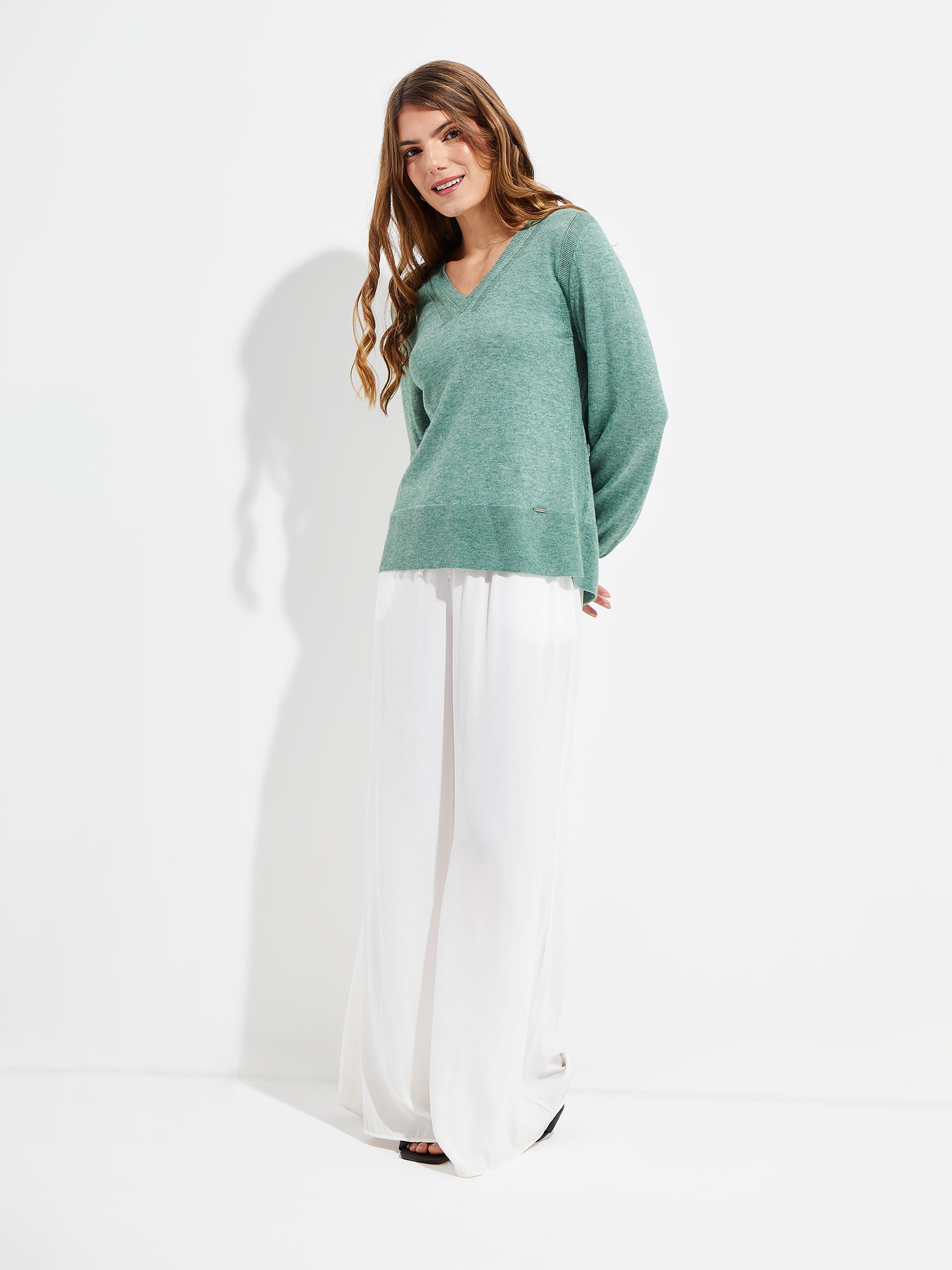 Yliada Sweater Cotton Color Green