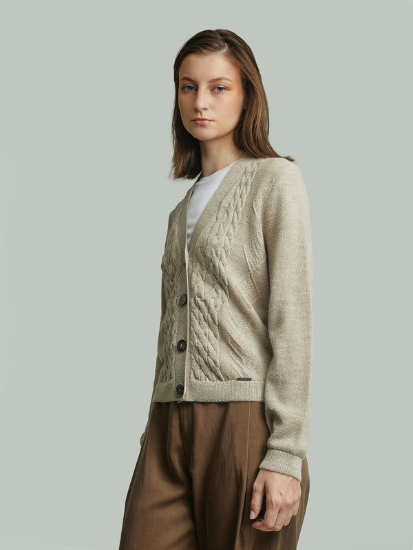 Yanina Cardigan Baby Alpaca Color Beige