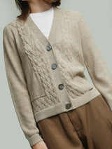 Yanina Cardigan Baby Alpaca Color Beige