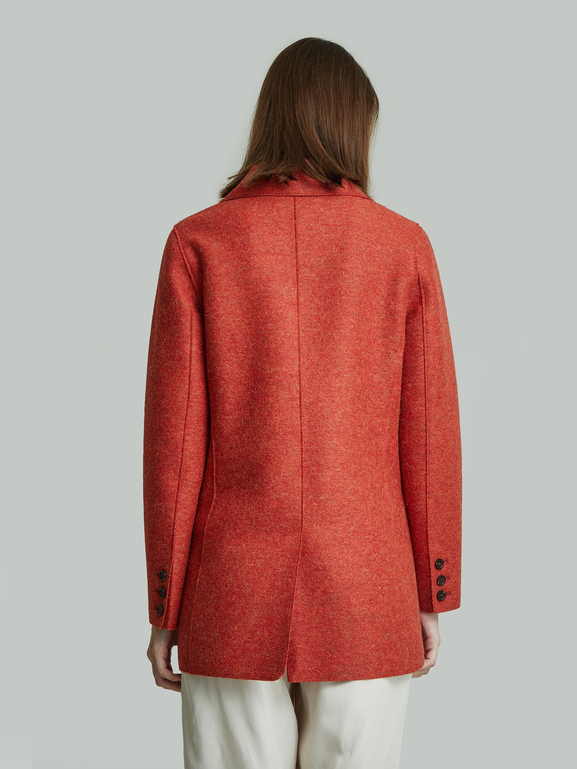 Yvrea Coat Alpaca Color Orange