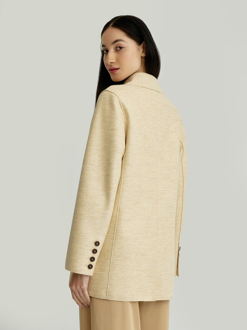 Yvrea Coat Alpaca Color Beige