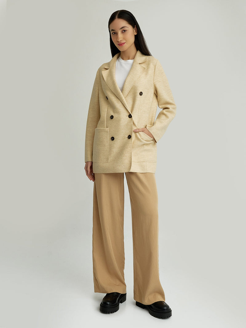 Yvrea Coat Alpaca Color Beige