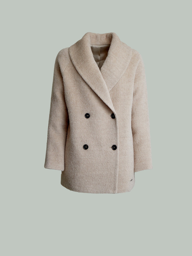 Yvanka Coat Alpaca Suri Color Beige