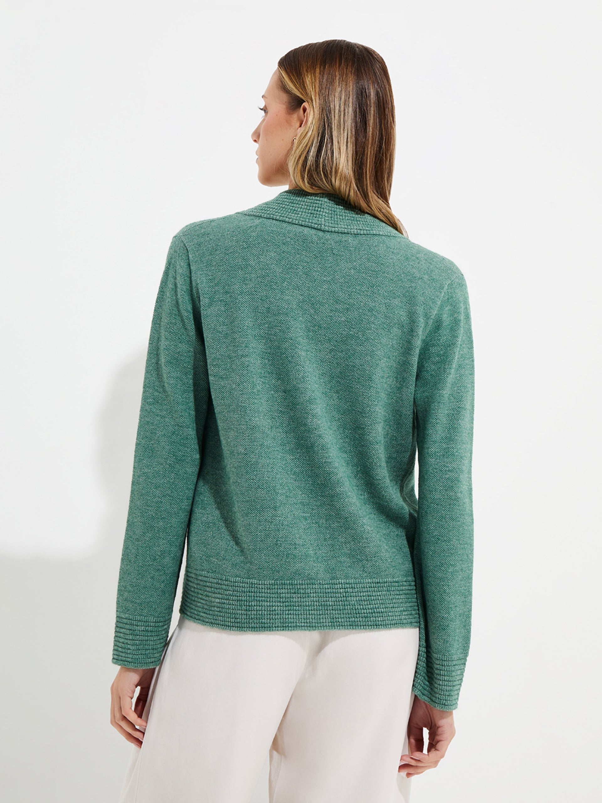 Yalika Cardigan Cotton Color Green