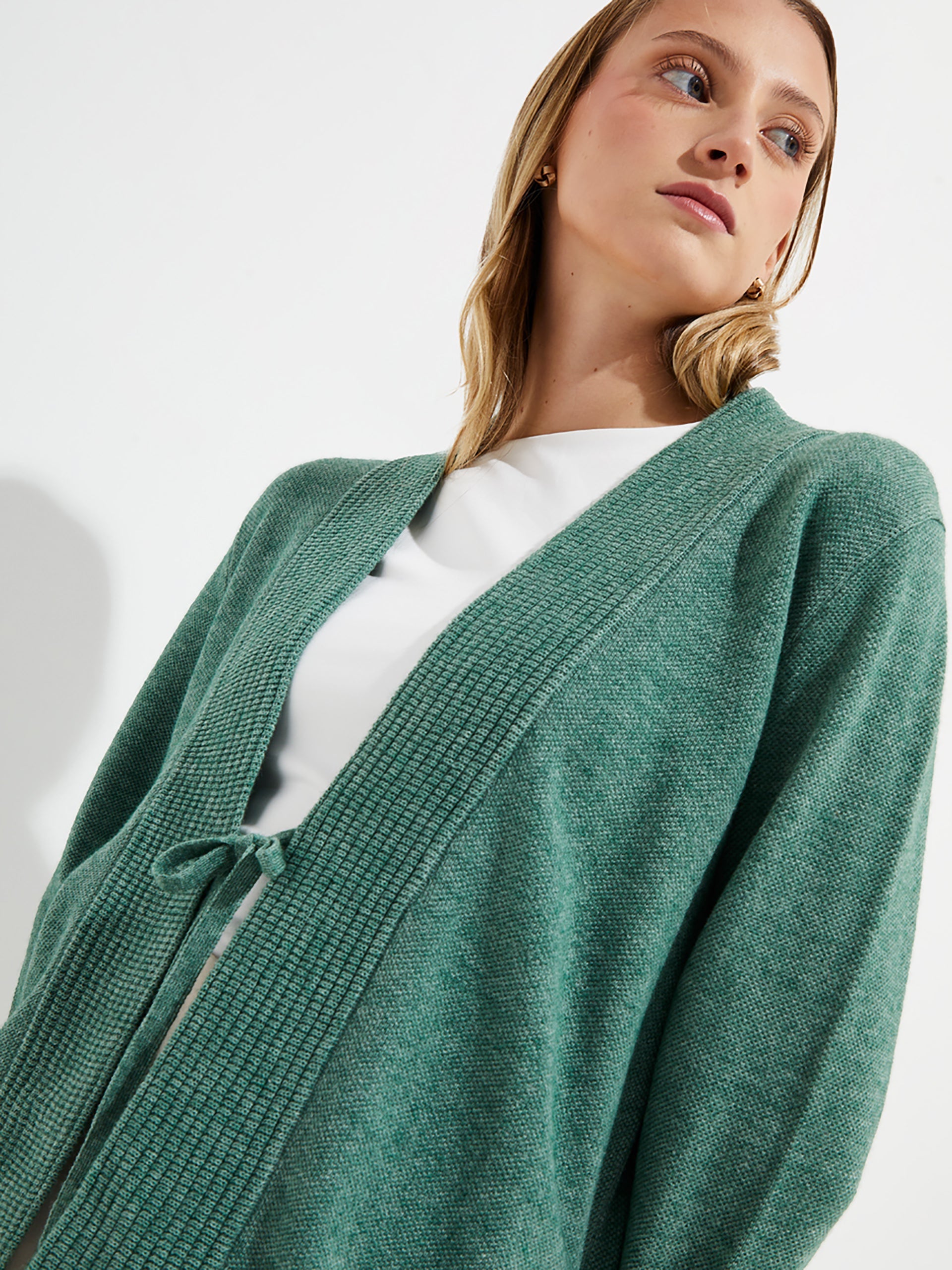 Yalika Cardigan Cotton Color Green