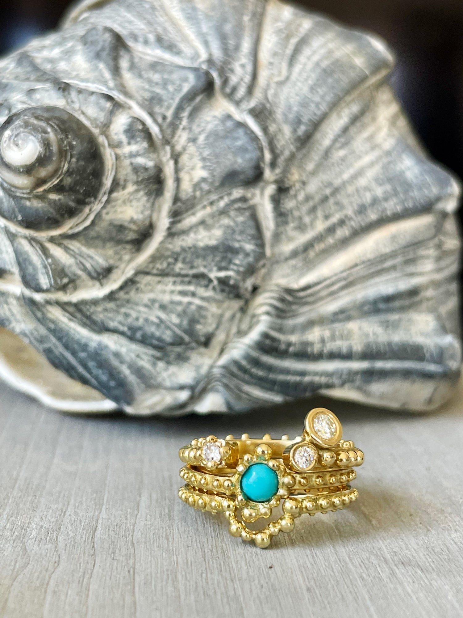 BOHEME BUBBLE TURQUOISE RING rts - Paz Lifestyle 