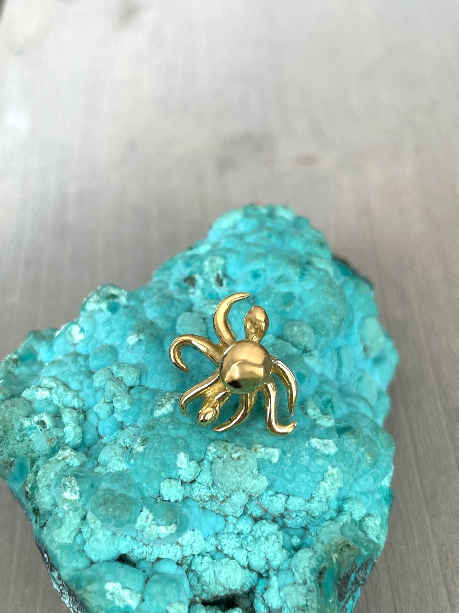 MERCURY-FREE GOLD BOHEME OCTOPUS STUDS - Paz Lifestyle 