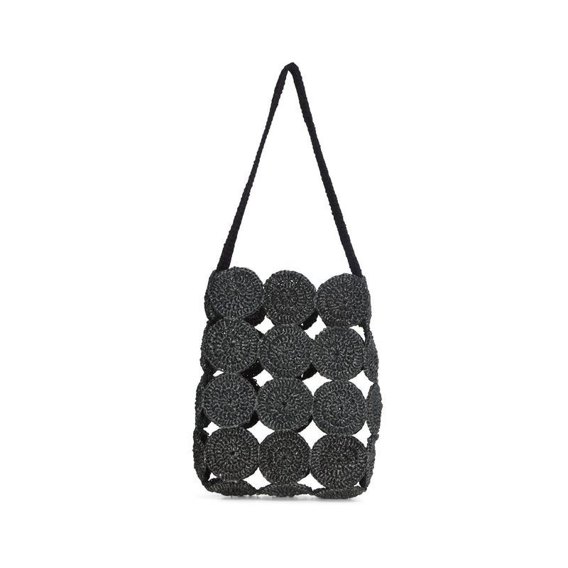 RAFIA TOTE BAG BLACK