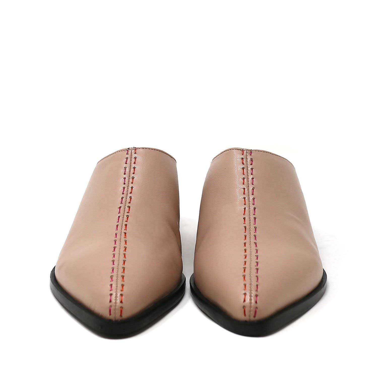 Sylven Cass Blush Vegan Nappa Flats - another front shot