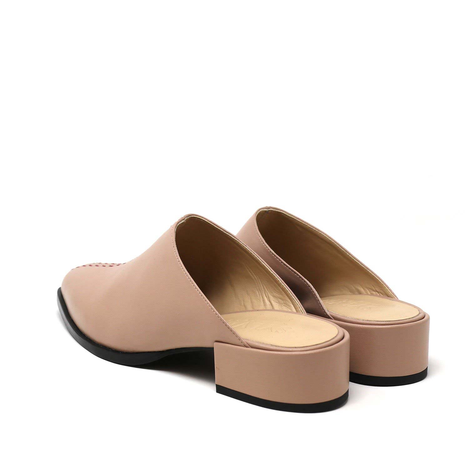 Sylven Cass Blush Vegan Nappa Flats - back shot