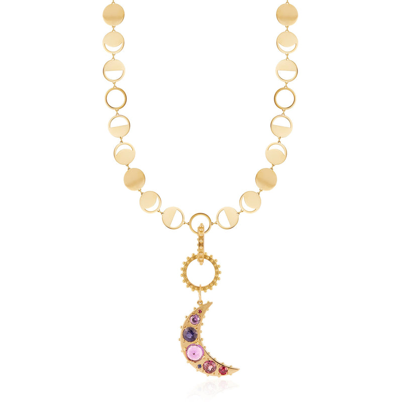 BOHEME CONFETTI LUNE OR 14KY CHAIN rts