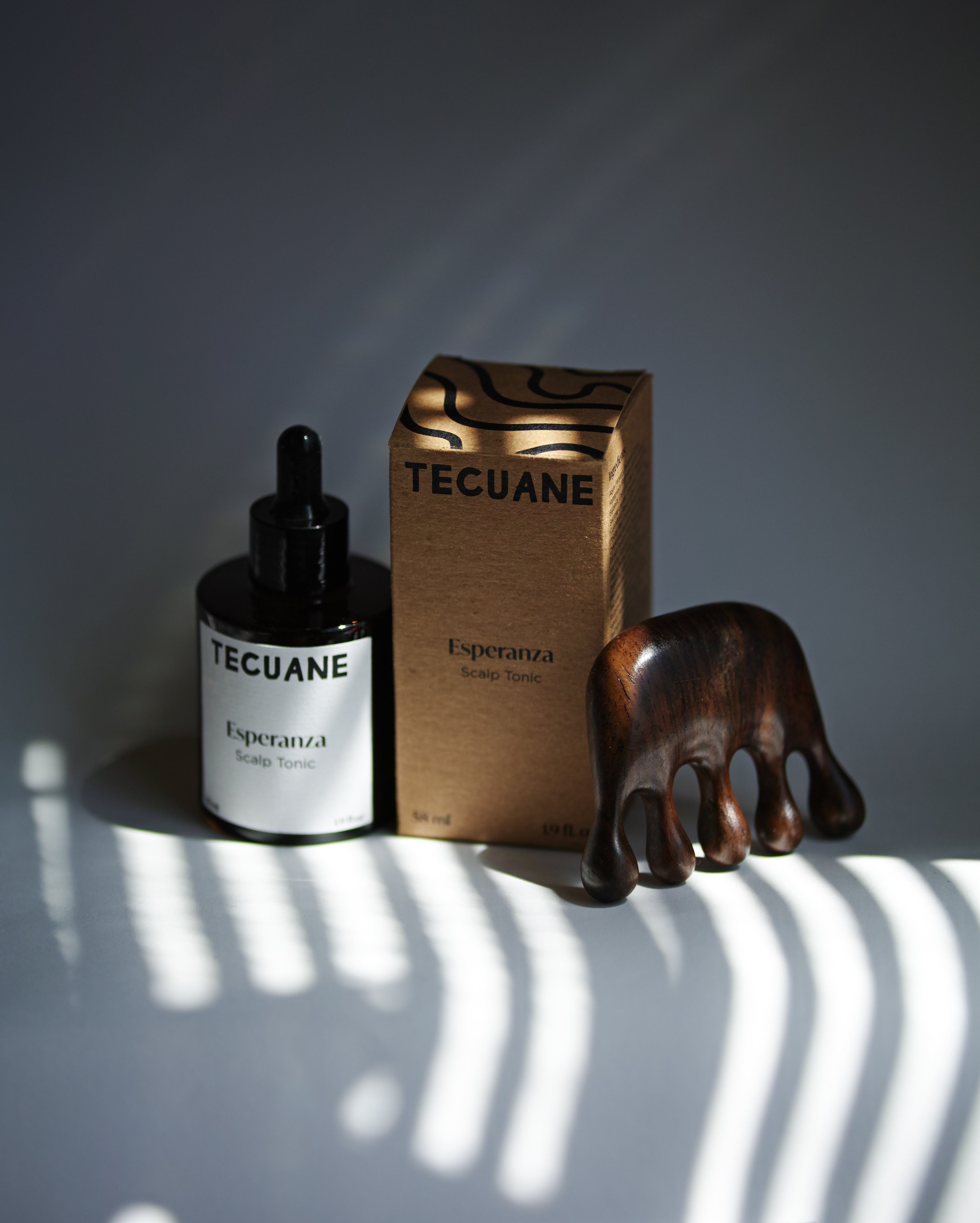 TECUANE DUO PACKAGE (Scalp Tonic + Wood Comb)