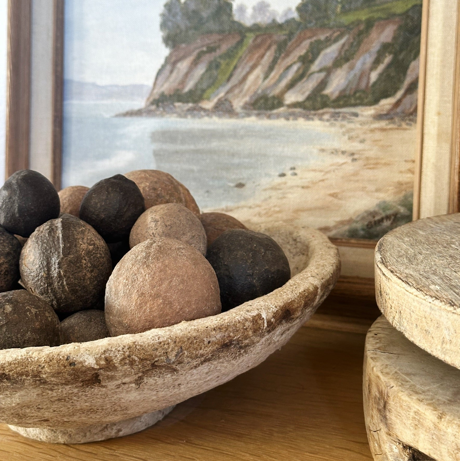 Antique Paper Machè Bowl