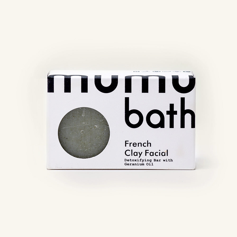 Organic French Clay Facial Soap, product made by Mumu Bath