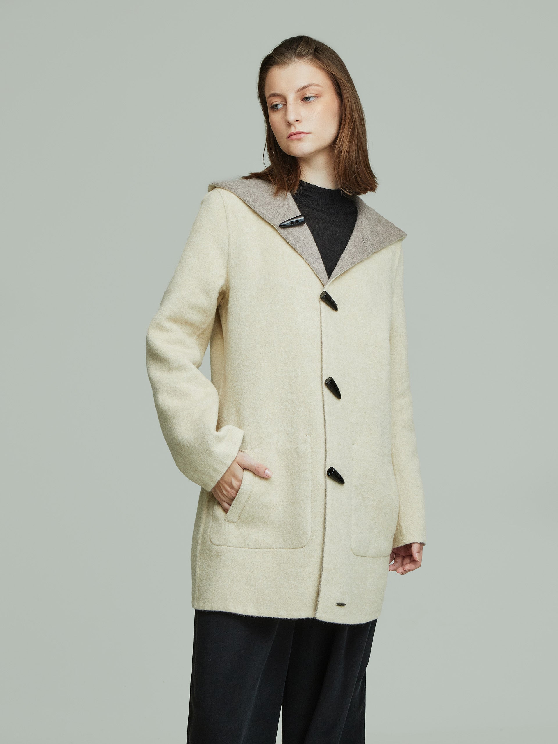 Alaia Coat Baby Alpaca Color Beige