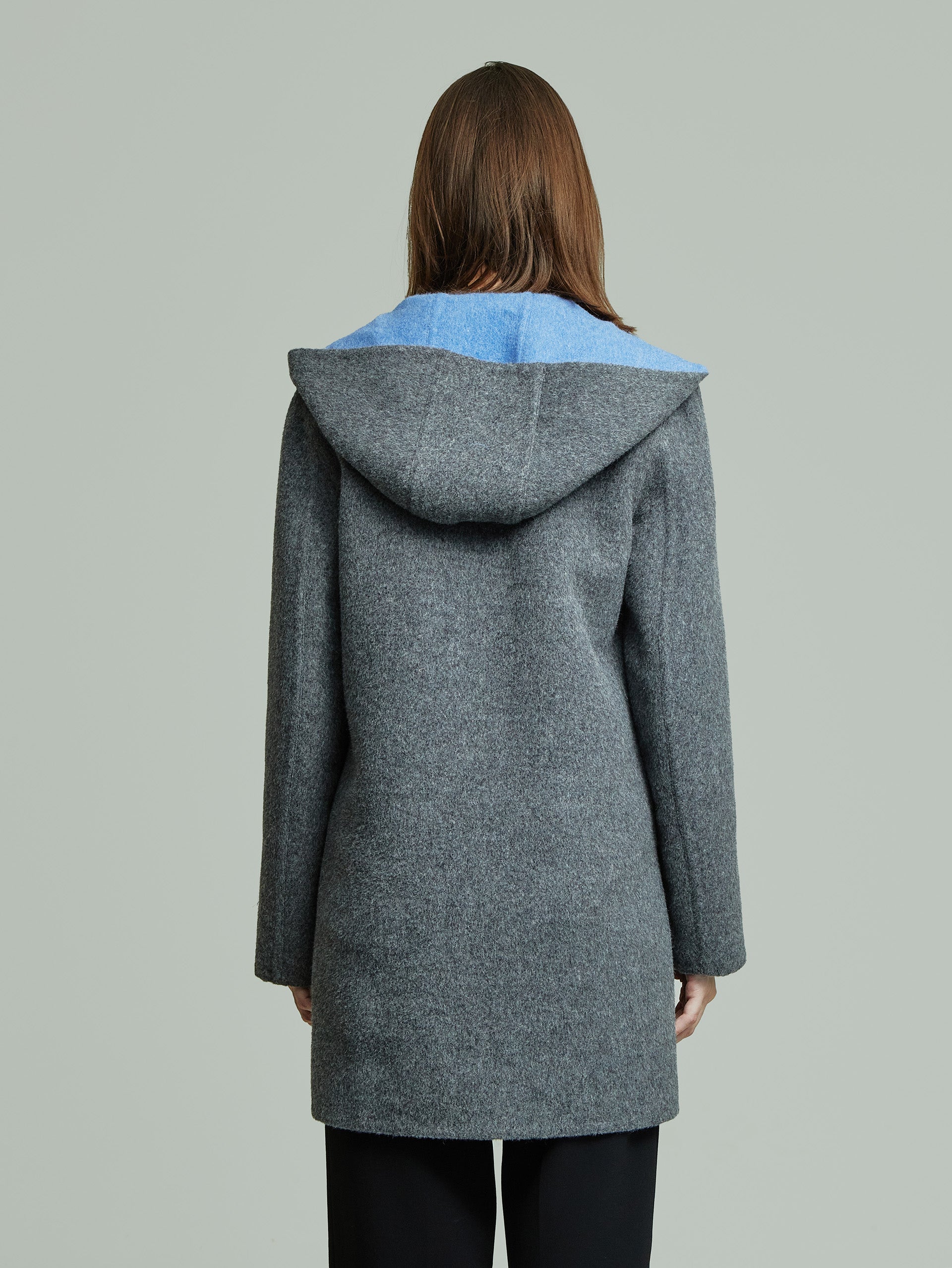 Alaia Coat Baby Alpaca Color Blue