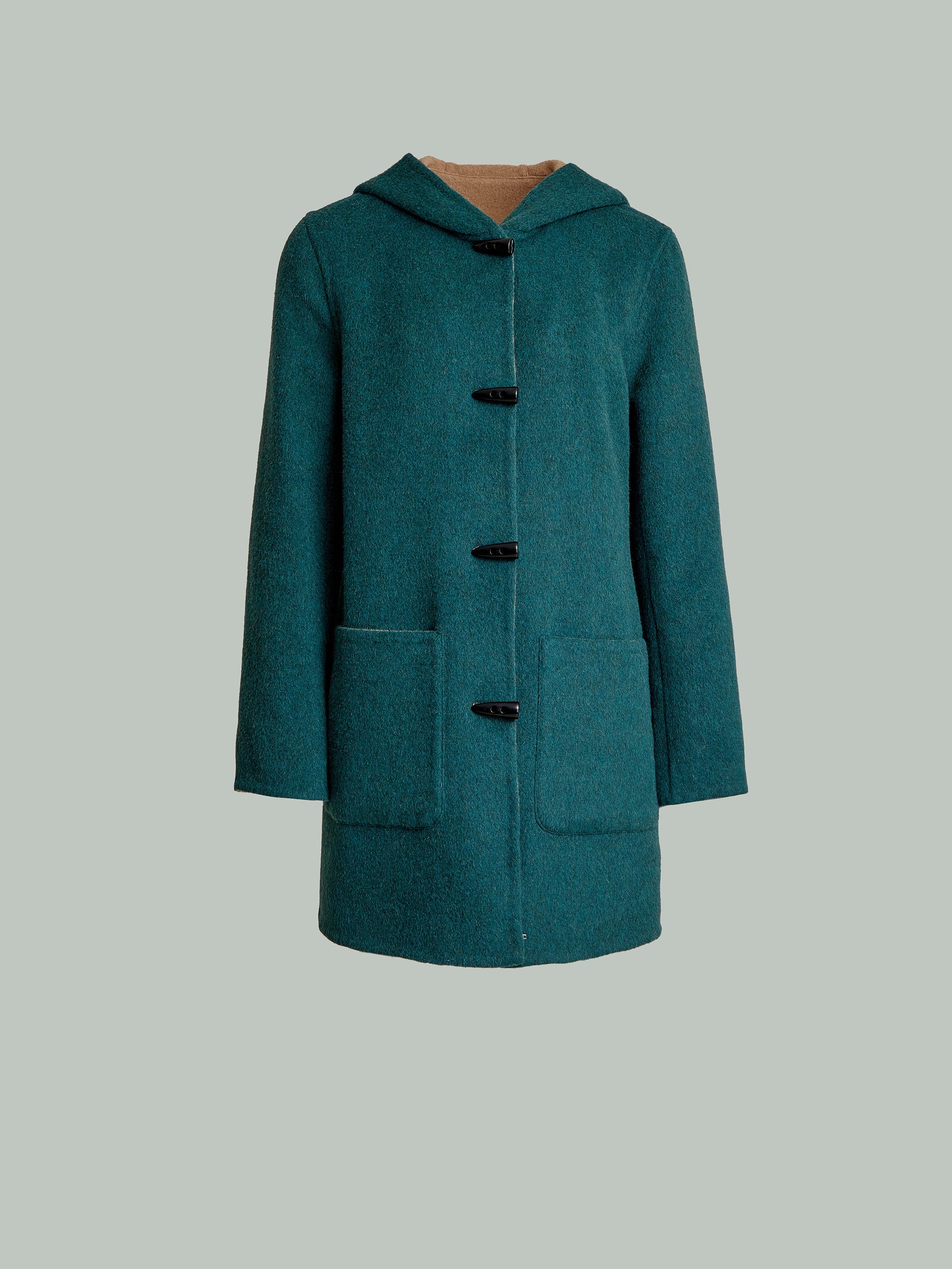 Alaia Coat Baby Alpaca Color Green