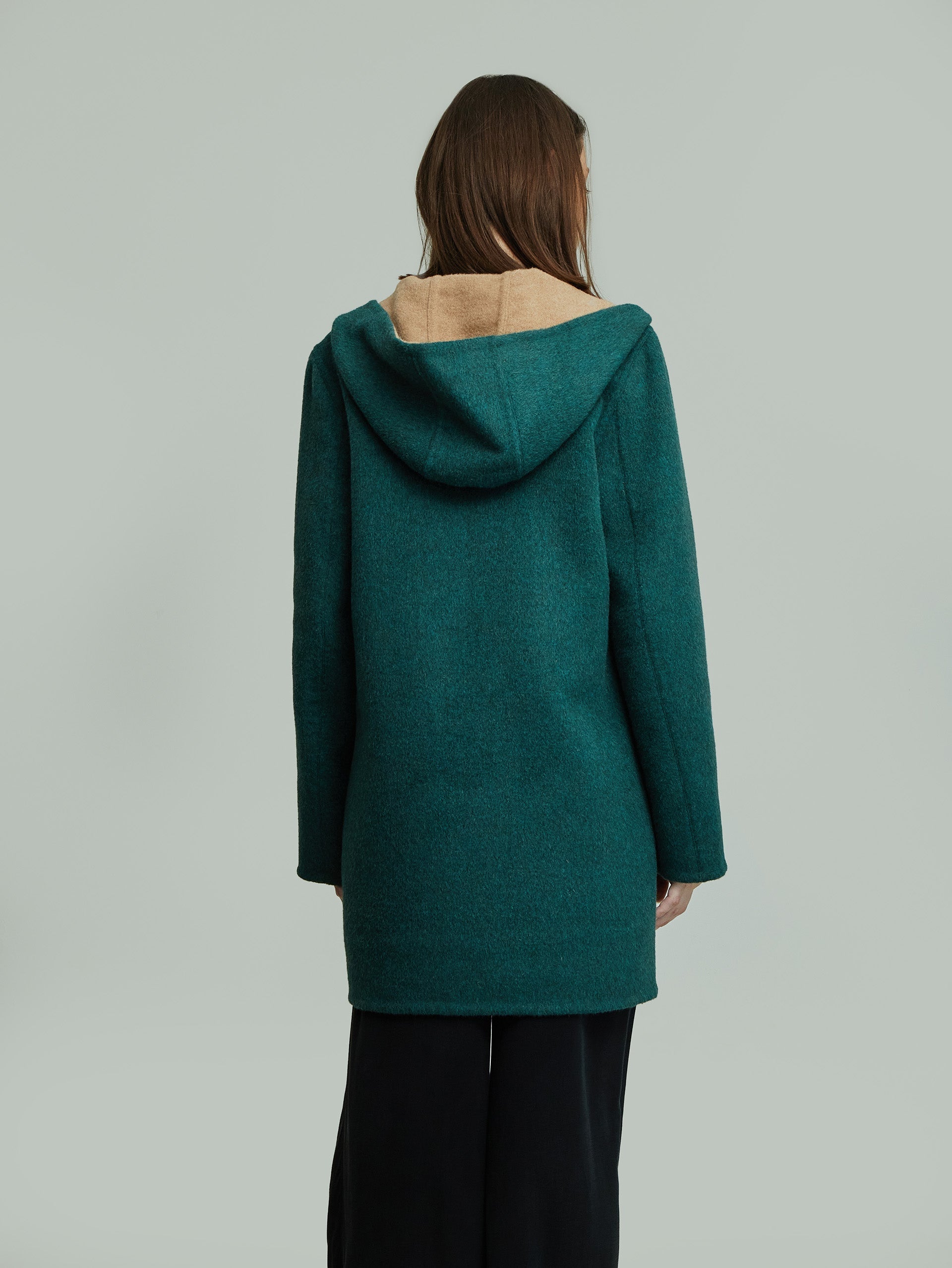 Alaia Coat Baby Alpaca Color Green