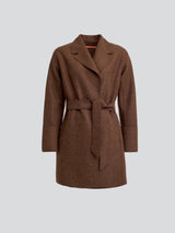 Yrene Coat Alpaca Color Brown