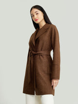 Yrene Coat Alpaca Color Brown