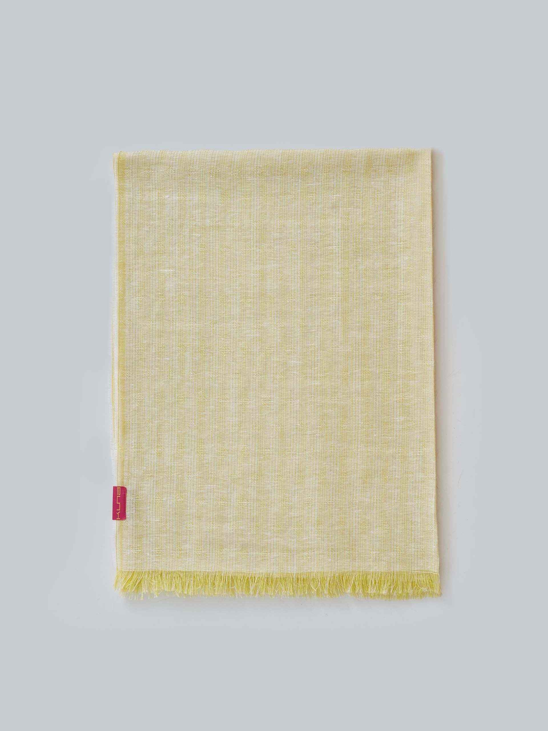 Willkomen Shawl Linen Color Yellow