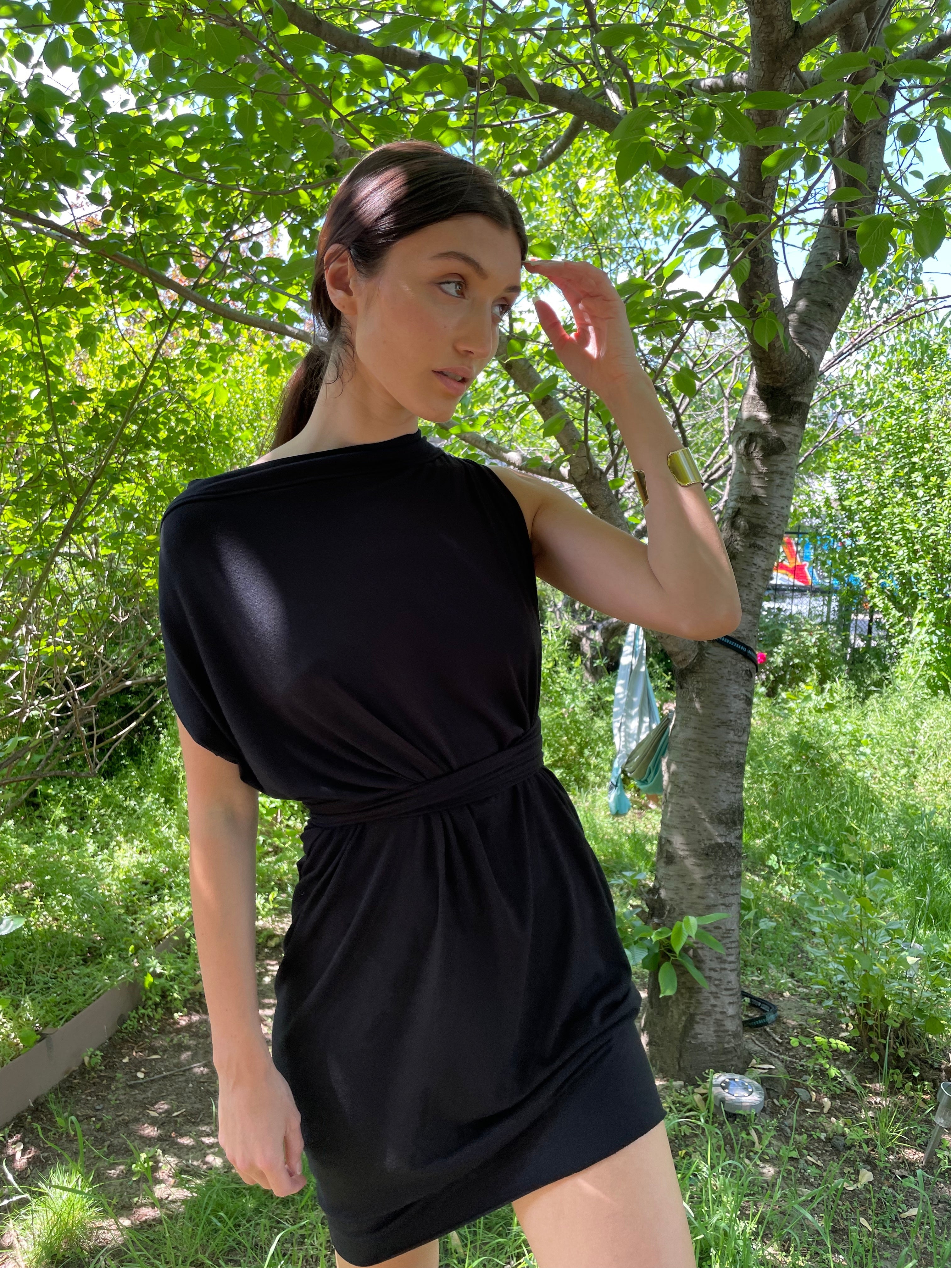 Women's Black Convertible Dress By Lâcher Prise Apparel