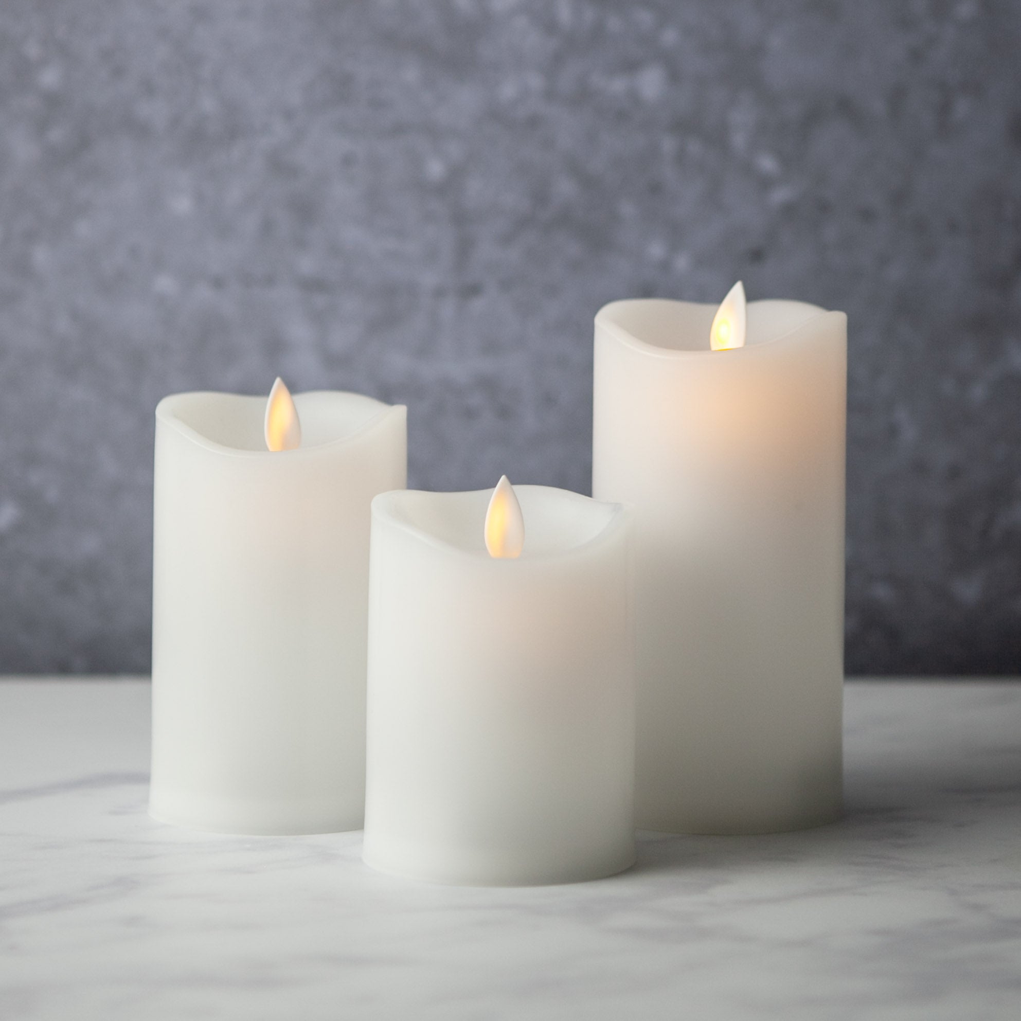 Led Flameless Candles with remote Set of 3