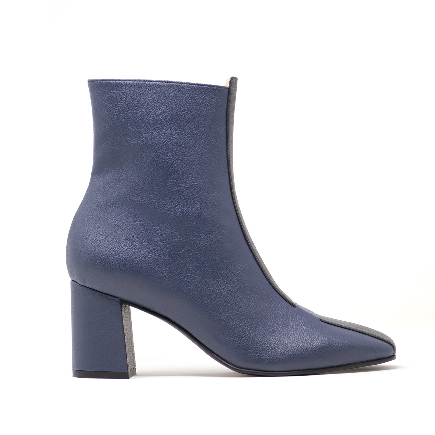 Black & Navy Jayne Vegan Boots