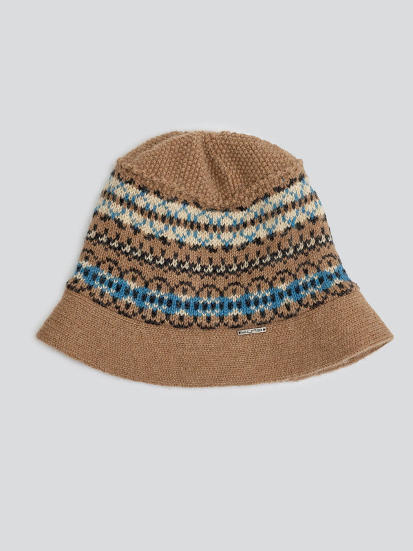 Yoke Bucket Hat Baby Alpaca Color Camel