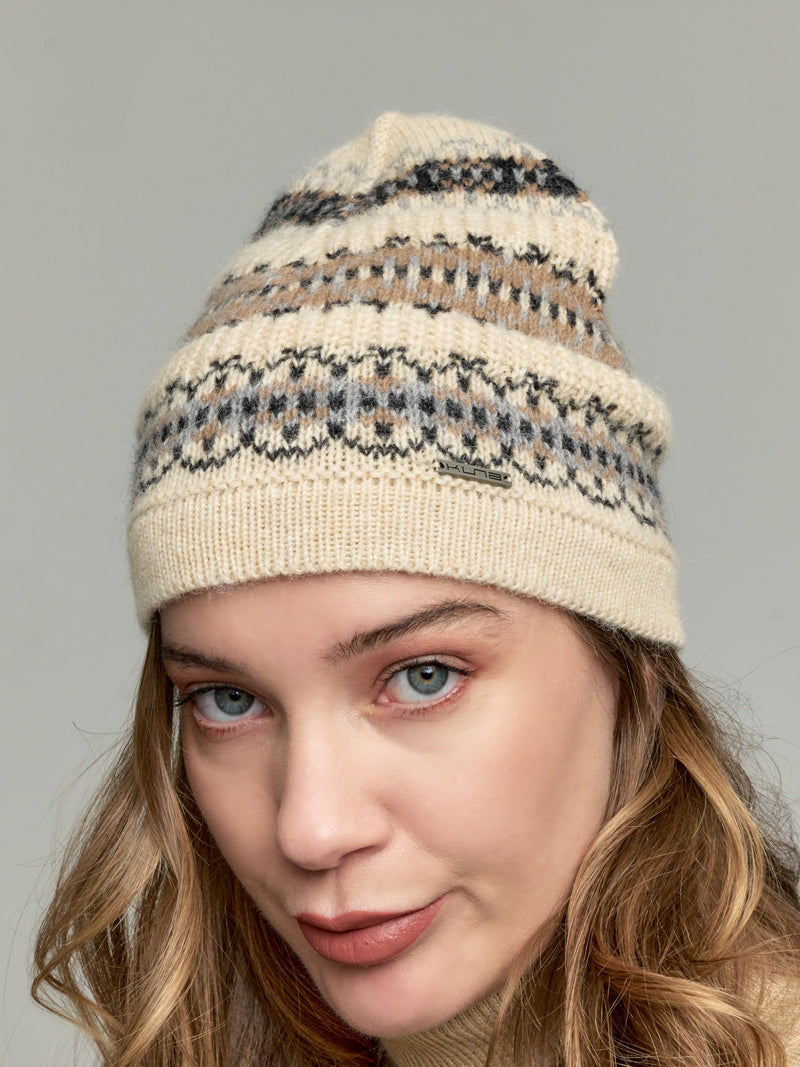 Yoke Hat Hat Baby Alpaca Color Beige