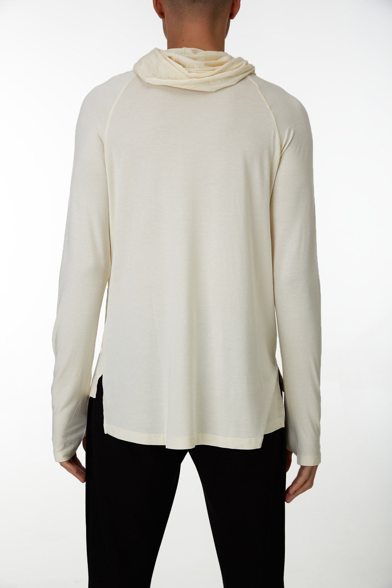 Unisex Full Sleeves Ivory Shirt With Thumb Holes