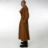 Long Camel Trench Coat Lâcher Prise