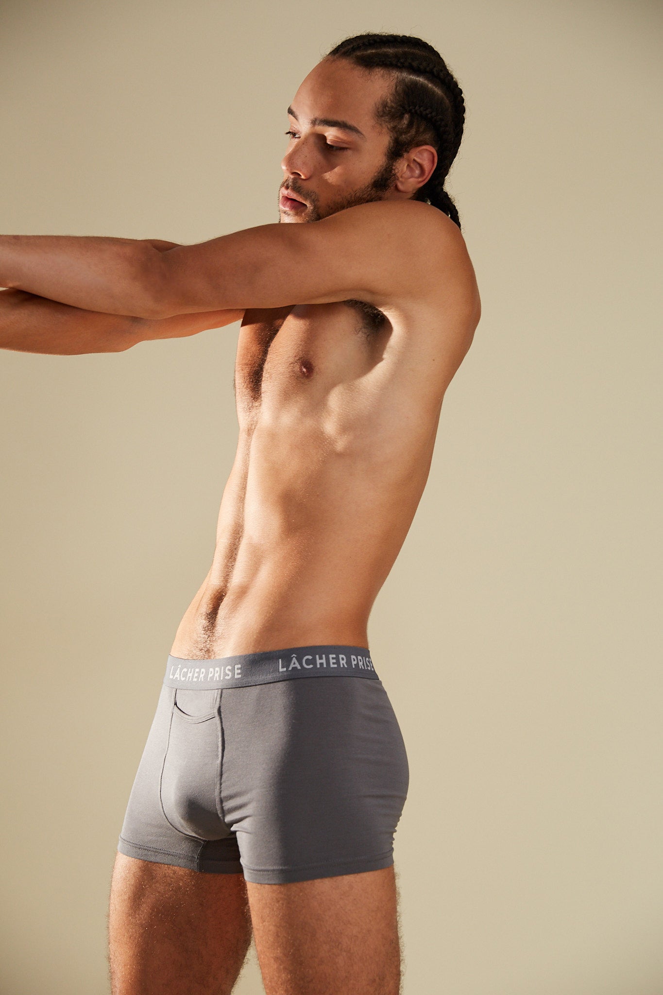 Grey boxer briefs by Lâcher Prise Apparel