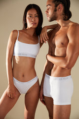 Lâcher Prise Apparel White Boxer Briefs For both Men and Women