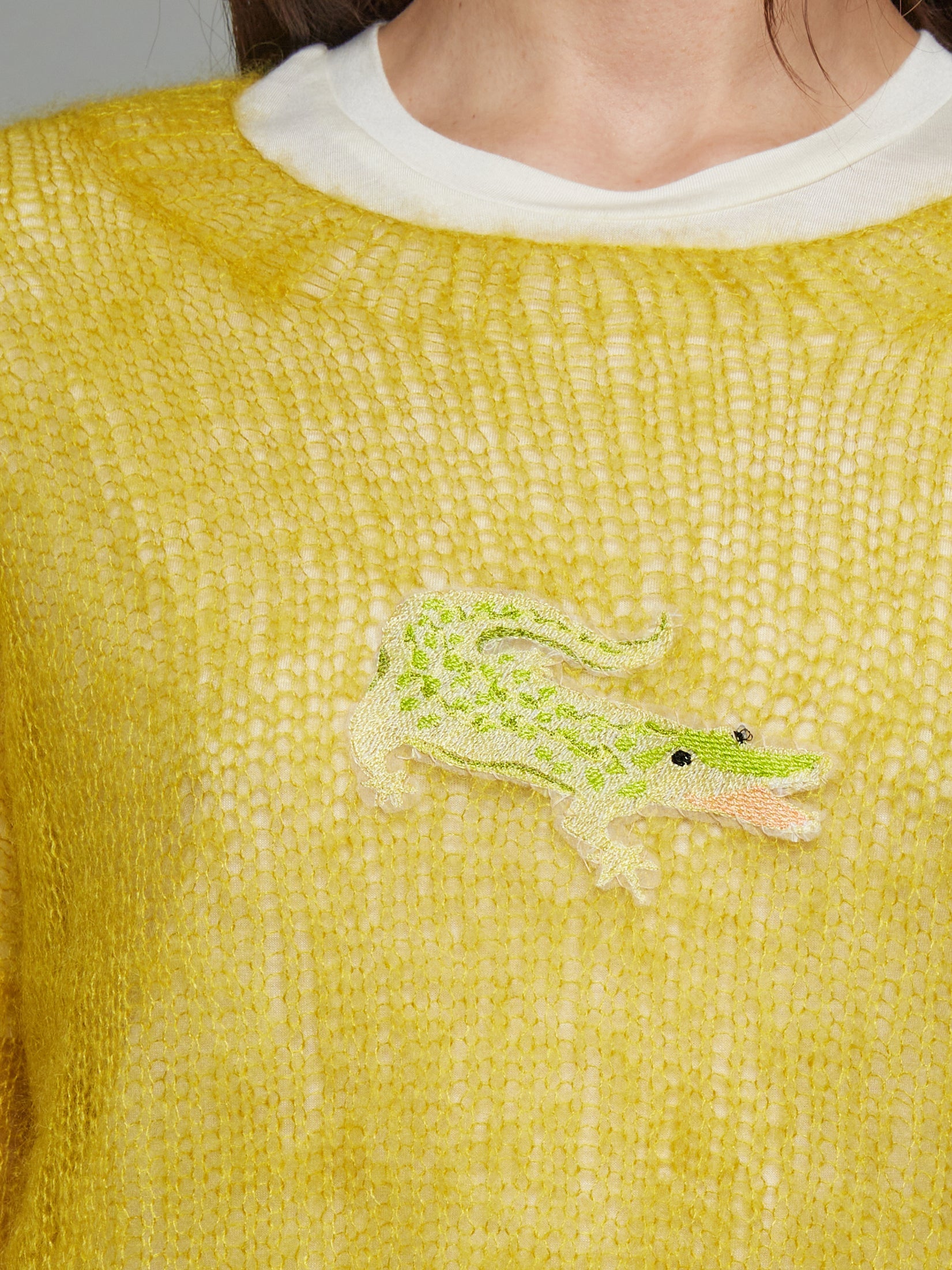 Mohair Pullover - Chartreuse