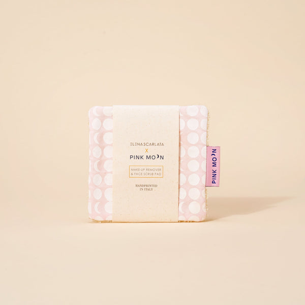 Reusable Makeup Remover Face Scrub Pad - Pink Moon - Elena Scarlata