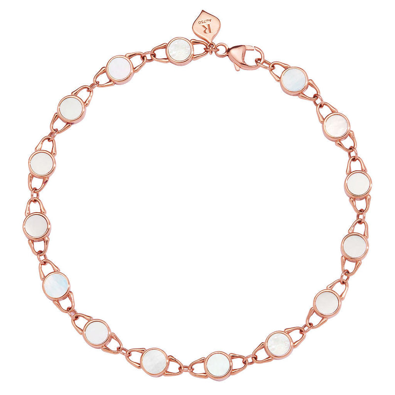 TreasureLock Mother-of-Pearl Bracelet 4mm in Rose Gold