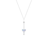 Love Wand Pendant in Sterling Silver and Mother-of-Pearl