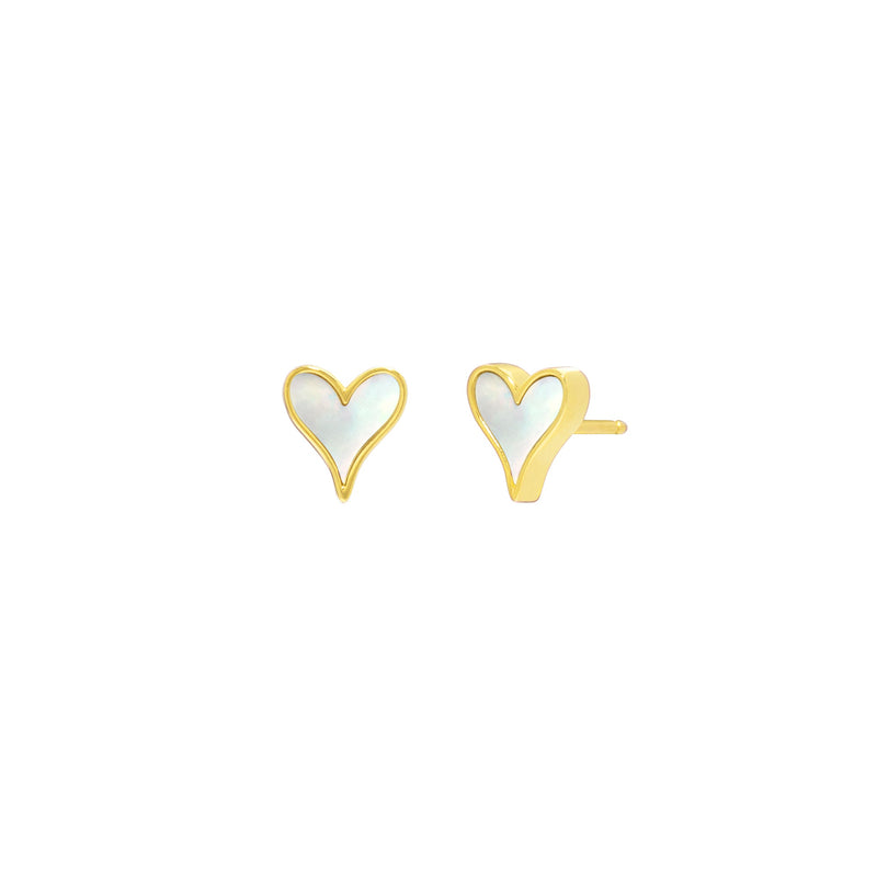 LoveLock Earrings 7mm in 18k Yellow Gold