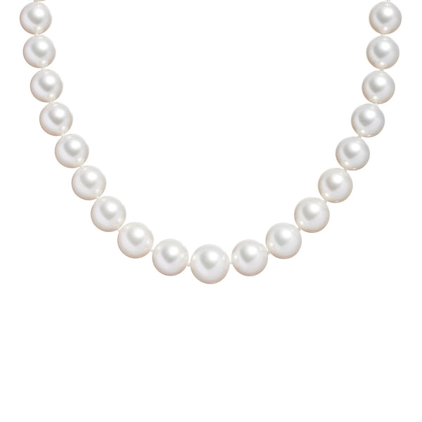 Australian South Sea Round Pearl Necklace in Rose Gold