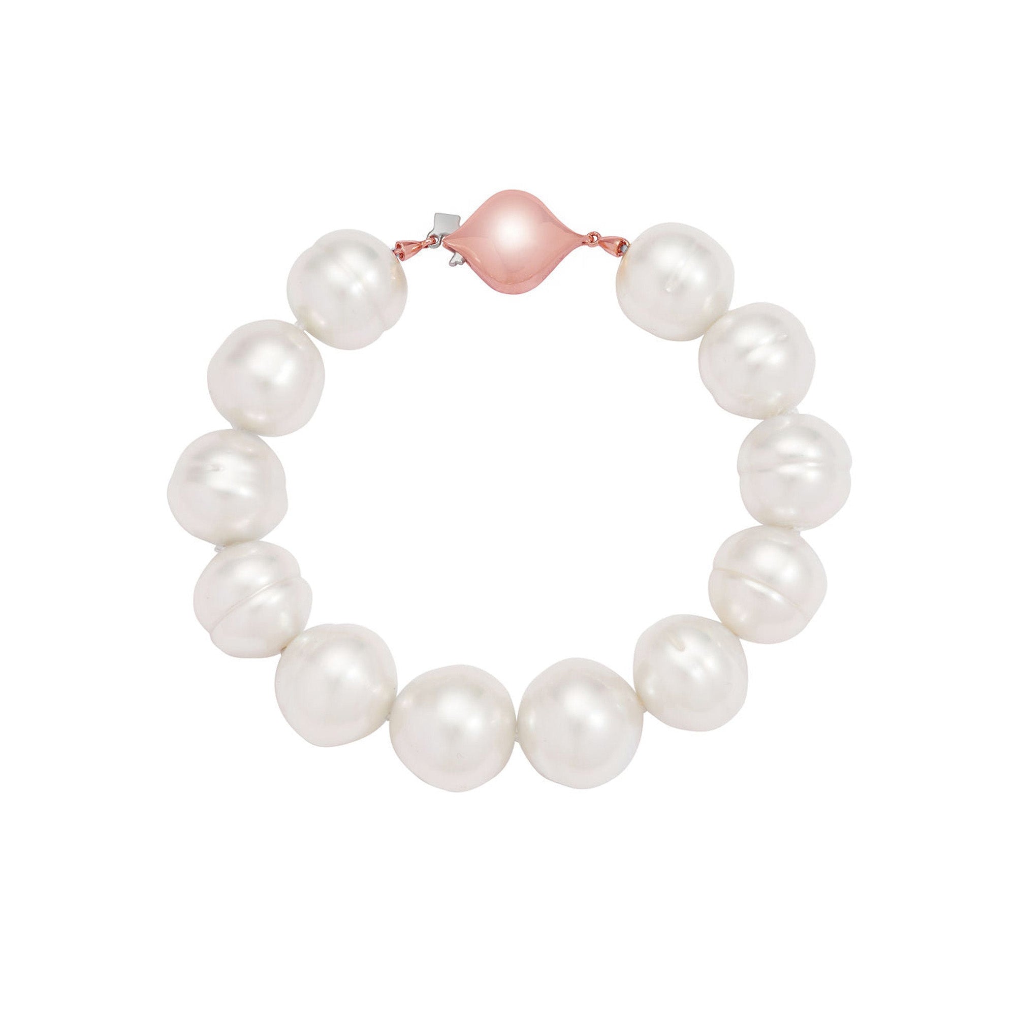 Australian South Sea Circle Pearl Bracelet in Rose Gold