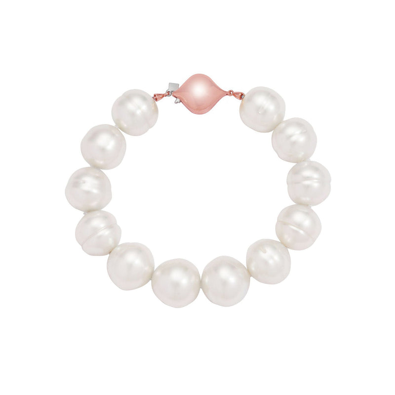 Australian South Sea Circle Pearl Bracelet in Rose Gold