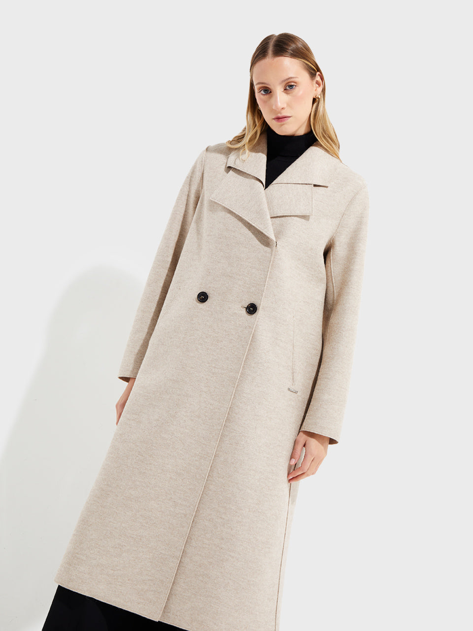 Yamay Coat Alpaca Color Beige