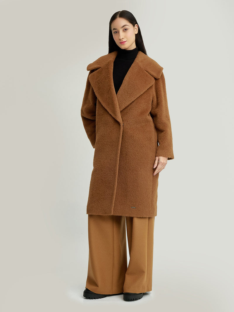 Yssa Coat Suri Alpaca Color Camel